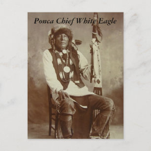 Ponca Chief White Eagle postcard