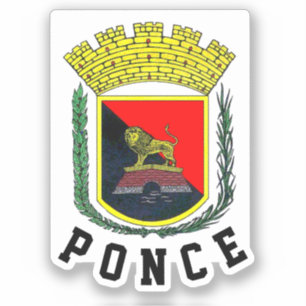 Ponce Coat of Arms - Puerto Rico Sticker