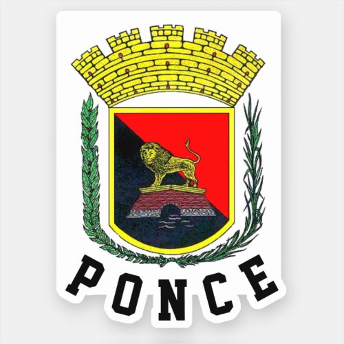 Ponce Coat of Arms _ Puerto Rico Sticker