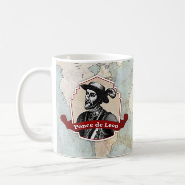 Ponce De Leon Historical Mug (Left)