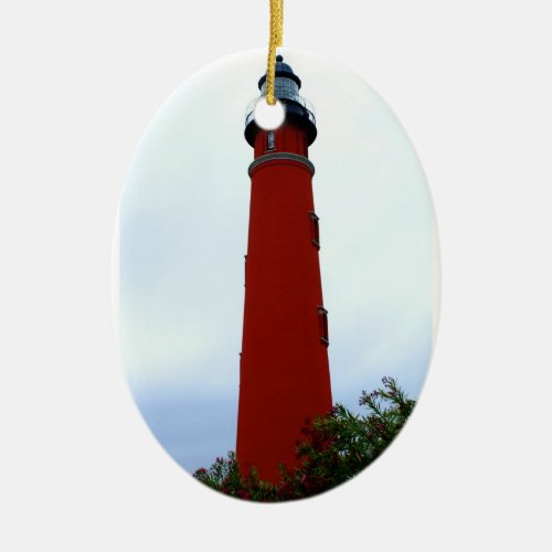 Ponce de Leon Inlet Lighthouse Ceramic Ornament