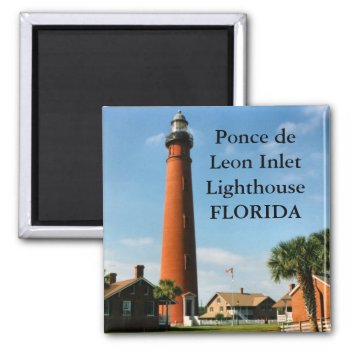 Ponce De Leon Inlet Lighthouse  Florida Magnet by LighthouseGuy at Zazzle