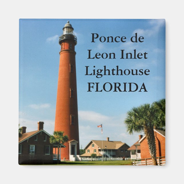 Ponce de Leon Inlet Lighthouse, Florida Magnet (Front)