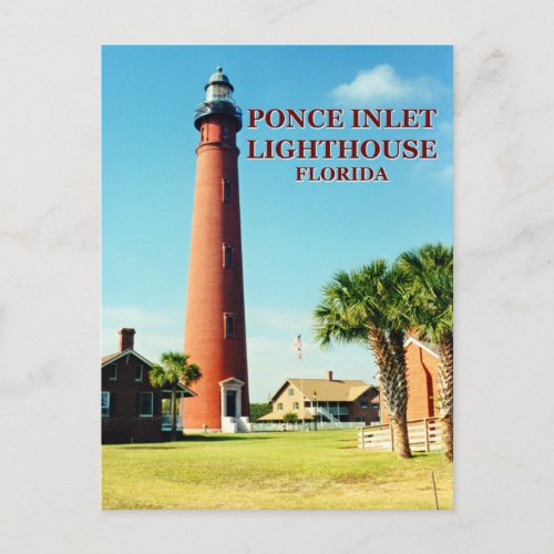 Ponce de Leon Inlet Lighthouse Florida Postcard