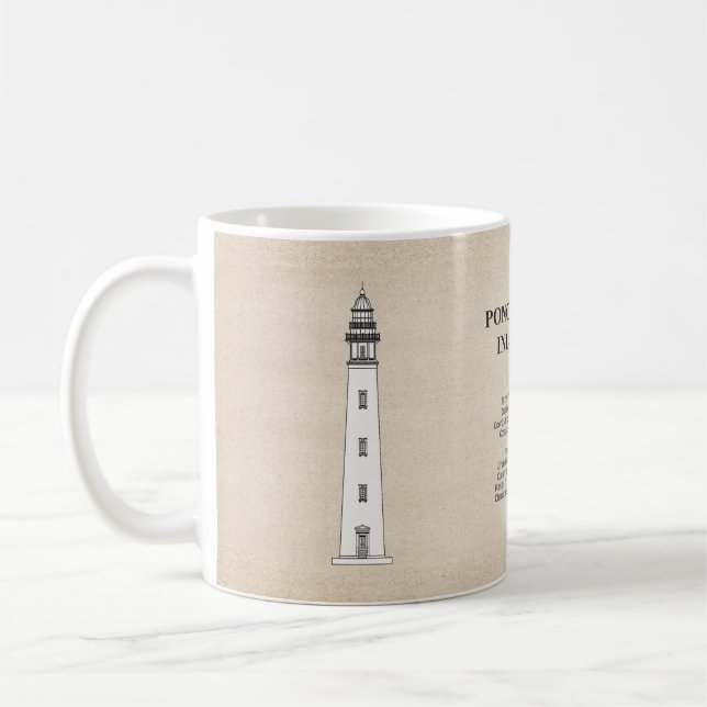 Ponce de Leon Inlet Lighthouse - Florida - SBD Coffee Mug (Left)