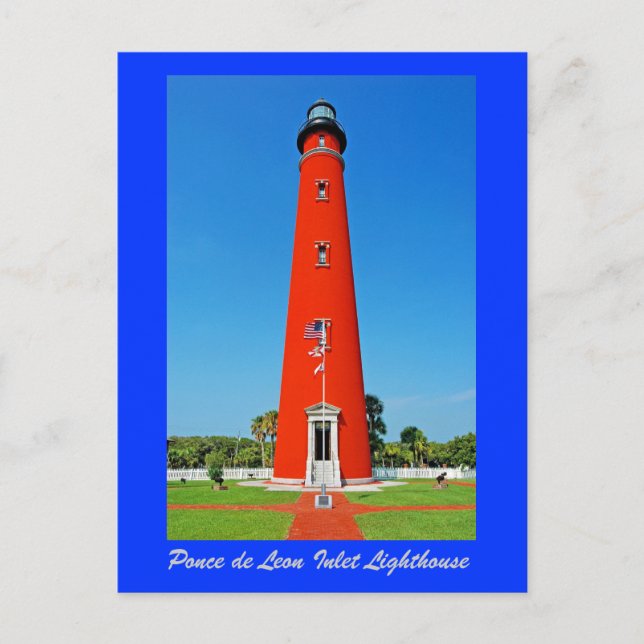 Ponce de Leon Inlet Lighthouse Postcard (Front)