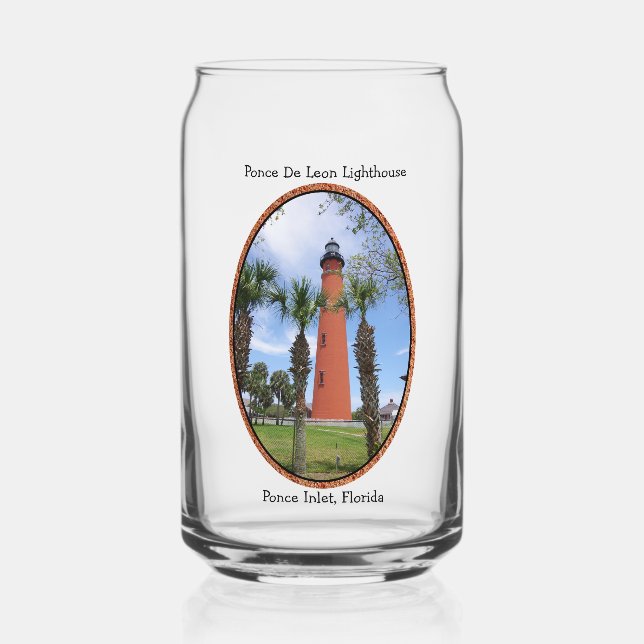 Ponce De Leon Lighthouse can glass (Front)