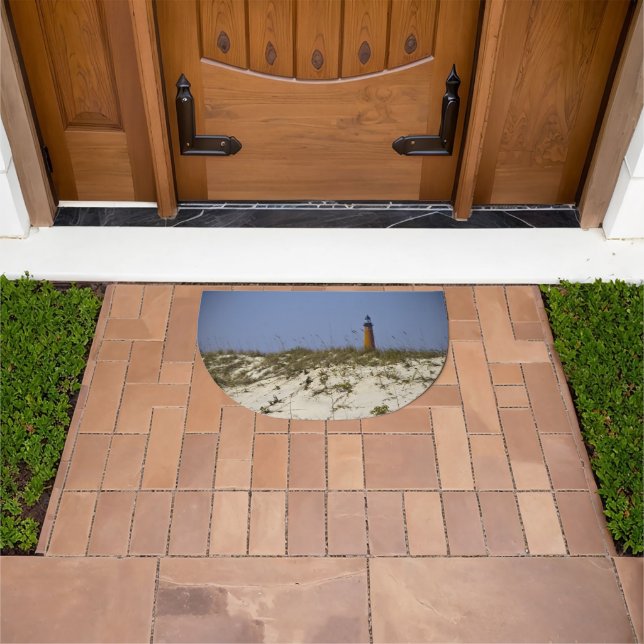 Ponce Inlet Lighthouse Beach Photograph Doormat (Outdoor)