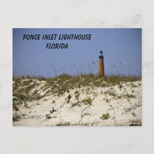 Ponce Inlet Lighthouse Florida Beach Personalize Postcard