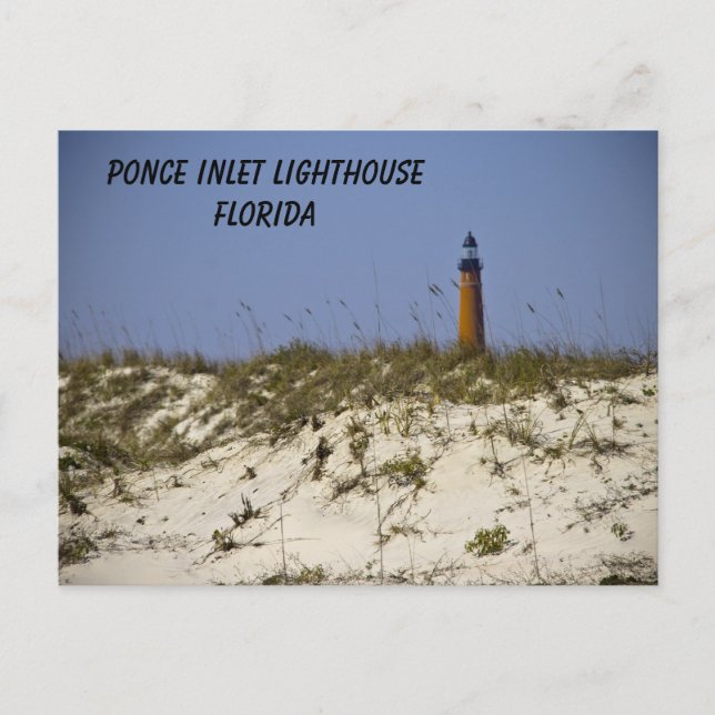 Ponce Inlet Lighthouse Florida Beach Personalize Postcard (Front)