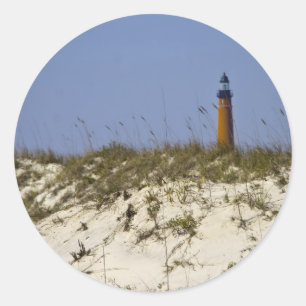 Ponce Inlet Lighthouse Florida Beach Photograph Classic Round Sticker