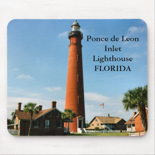 Ponce of Leon Inlet Lighthouse Florida Mousepad