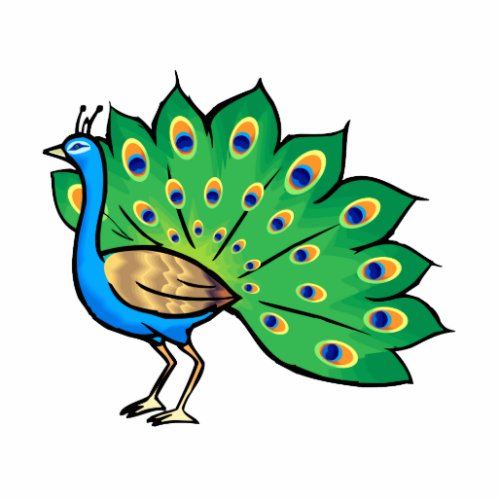 Ponce Peacock Cutout
