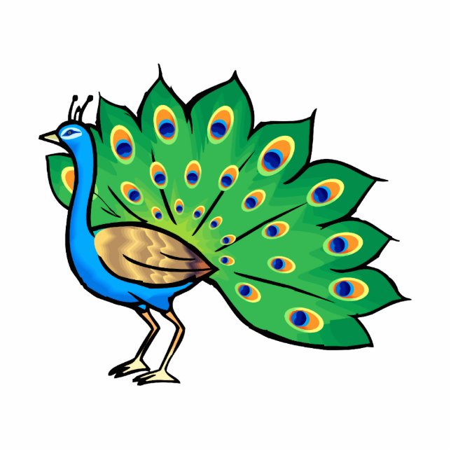 Ponce Peacock Cutout (Front)