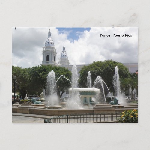 ponceplaza 3 Ponce Puerto Rico Postcard