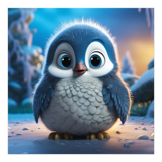 Poncho - A smooth baby penguin Photo Print (Front)