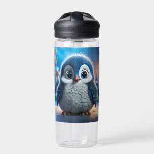 Poncho - A smooth baby penguin Water Bottle