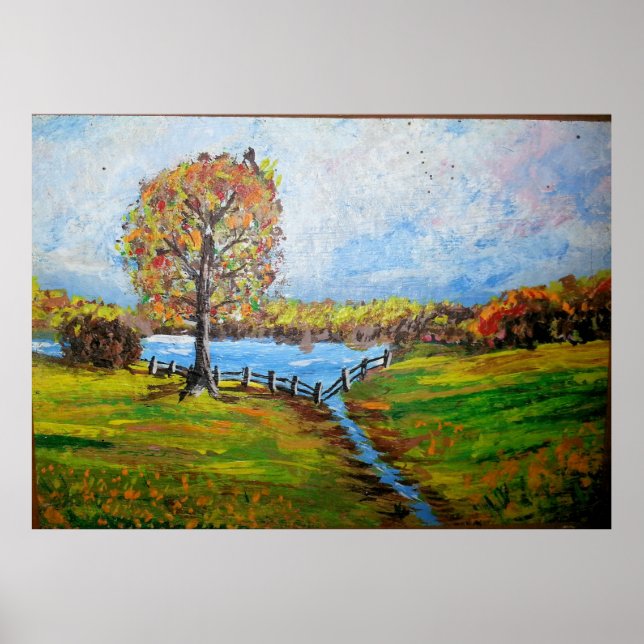 Pond and Tree, Abita Springs Poster (Front)