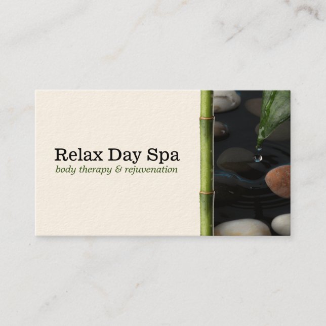 Pond & Bamboo Business Card (Front)