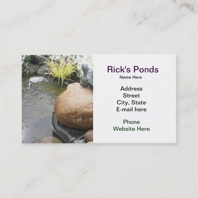 Pond Business Card (Front)