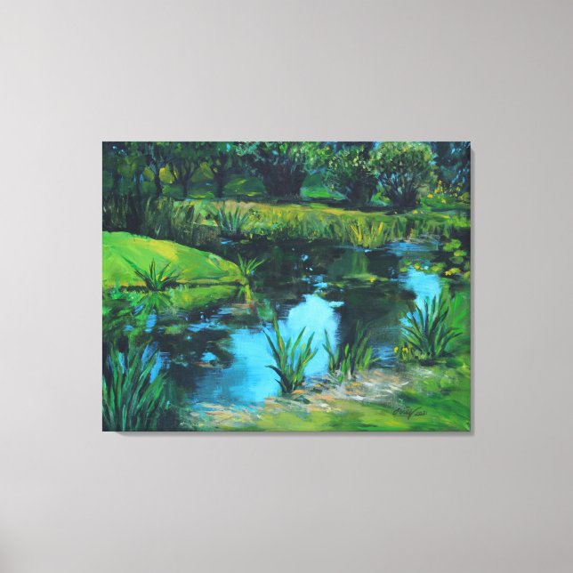 Pond  canvas print (Front)