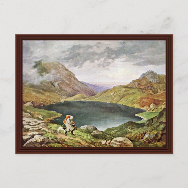 Pond In The Giant Mountains By Richter Ludwig Postcard (Front)