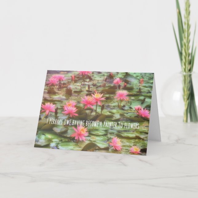 POND LILIES Greeting Card (Front)