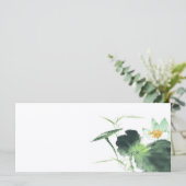 POND LOTUS PEACE l Chinese Brush Painting Art (Standing Front)