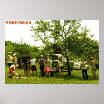 Pond Mile 2 Woodstock Poster by GreenBusAdventures at Zazzle