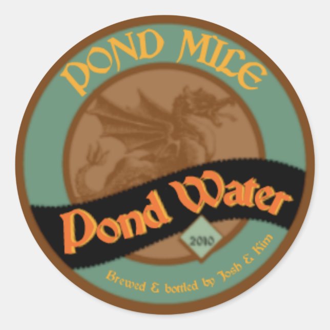 Pond Mile Pond Water Label (Front)