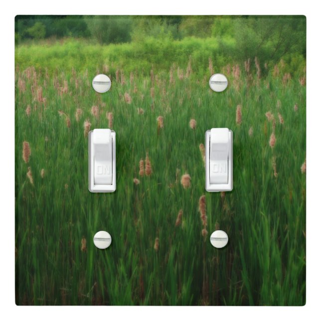 Pond Of Fluffy Cattails Orton Effect  Light Switch Cover (In Situ)