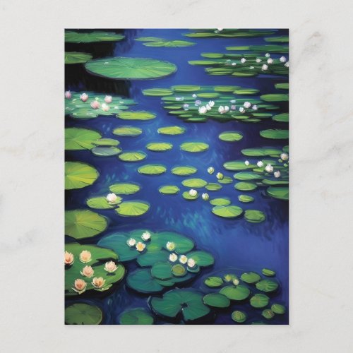 Pond of Lily Pads Postcard