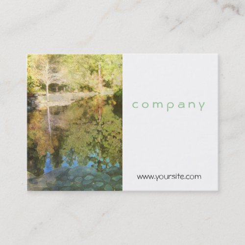 Pond Reflections Business Card