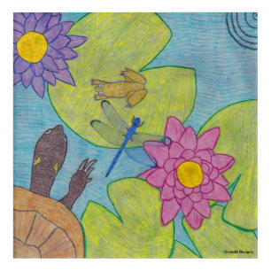 Pond Scene - Acrylic Art