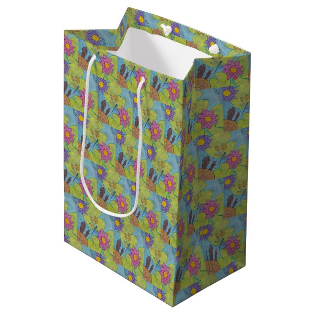 Pond Scene - Gift Bag (Front Angled)