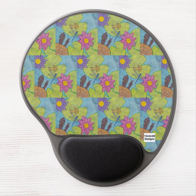 Pond Scene (pattern) - Gel Mouse Pad (Front)