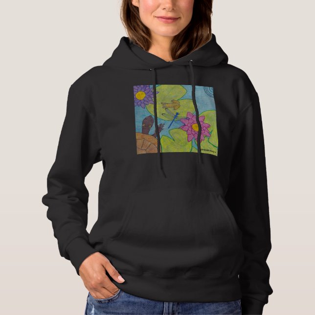 Pond Scene (vivid) - Hooded Sweatshirt (Front)