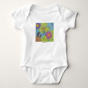 Pond Scene (white) - Baby Bodysuit