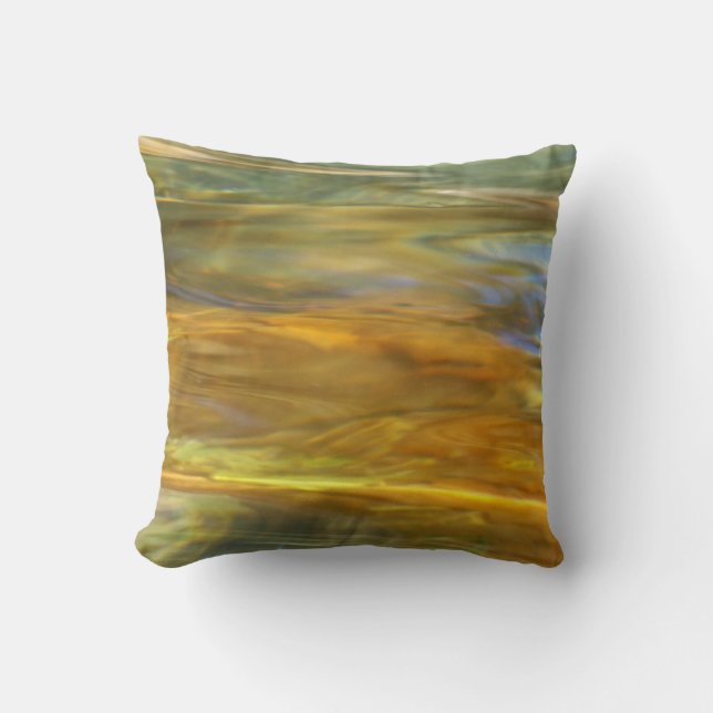 Pond Water Throw Pillow (Front)