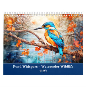 Pond Whispers – Watercolor Wildlife Calendar