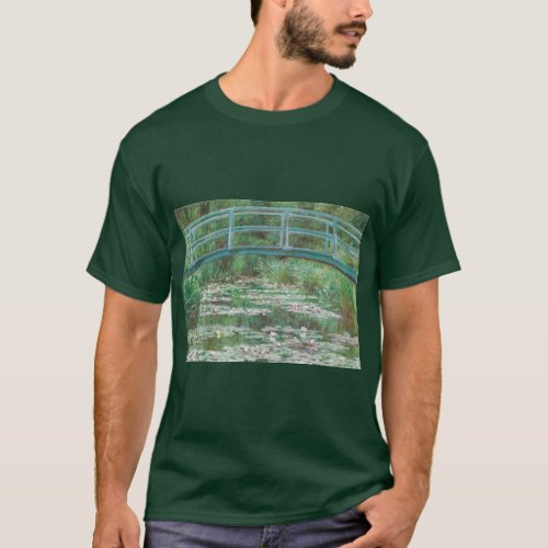 POND WITH WATER LILY BY MONET T_Shirt