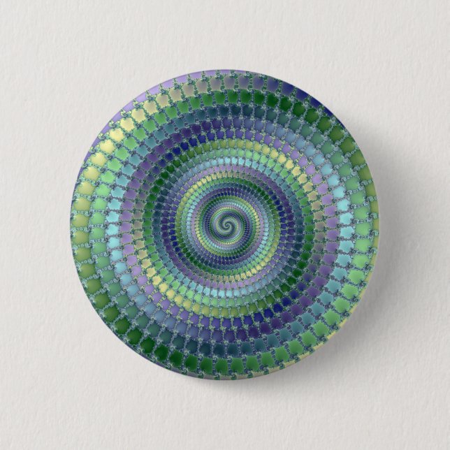 Pondering - Fractal Button (Front)