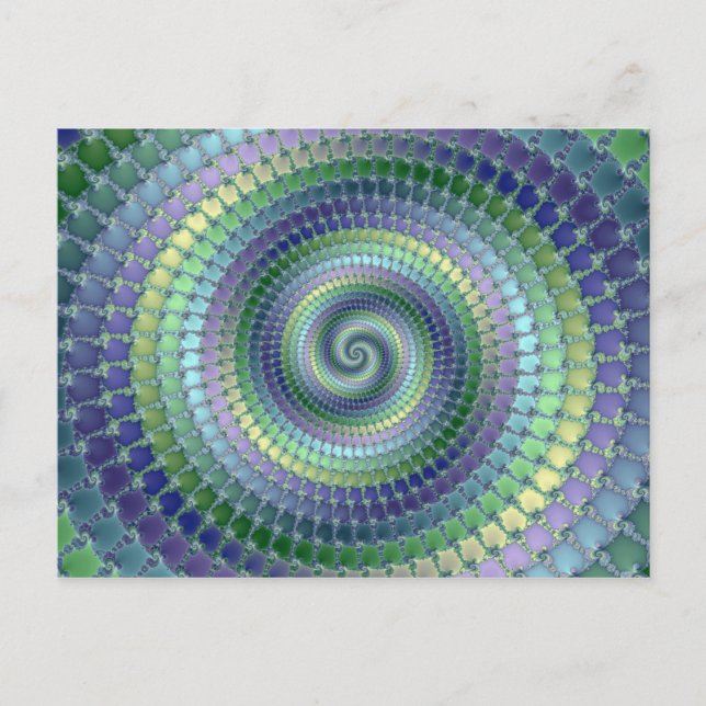 Pondering - Fractal Postcard (Front)