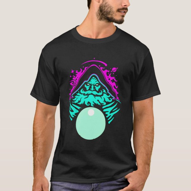 Pondering My Orb Wizard Ponders Magical Fantasy Co T-Shirt (Front)