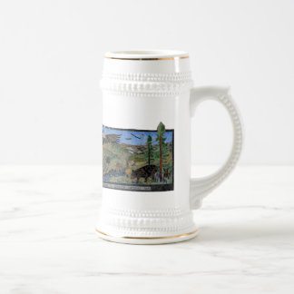 Ponderosa Lane Mosaic Mural - Groveland, CA  Beer Stein
