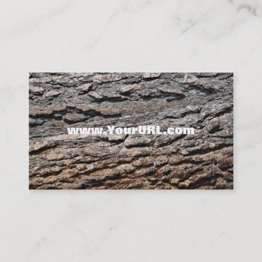 Customizable Ponderosa Pine Bark Business Card