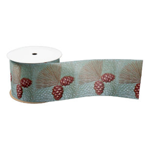 Ponderosa Pinecone Satin Ribbon