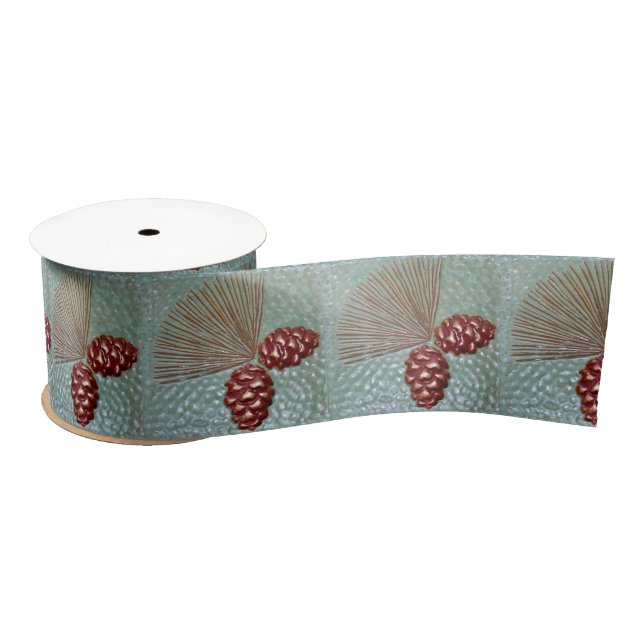  Ponderosa Pinecone Satin Ribbon (Spool)