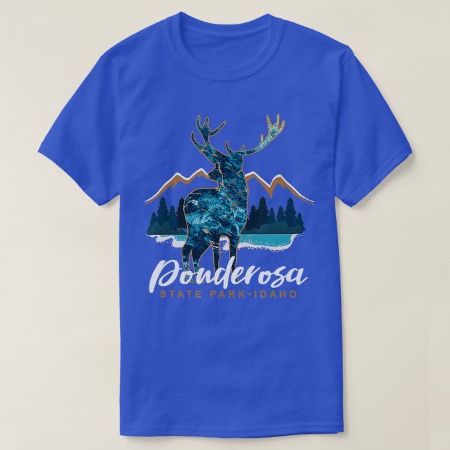 Ponderosa State Park Idaho Souvenir  T-Shirt (Design Front)