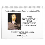 Ponderous Philosophical Quotes by Unfinished Polis Calendar